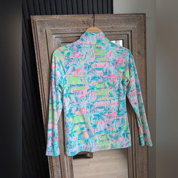 Lilly Pulitzer Luxletic Hadlee tennis jacket in the "Multi Perfect Match" print - Picture 5 of 9